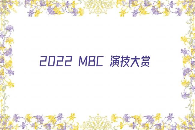 2022 MBC 演技大赏剧照